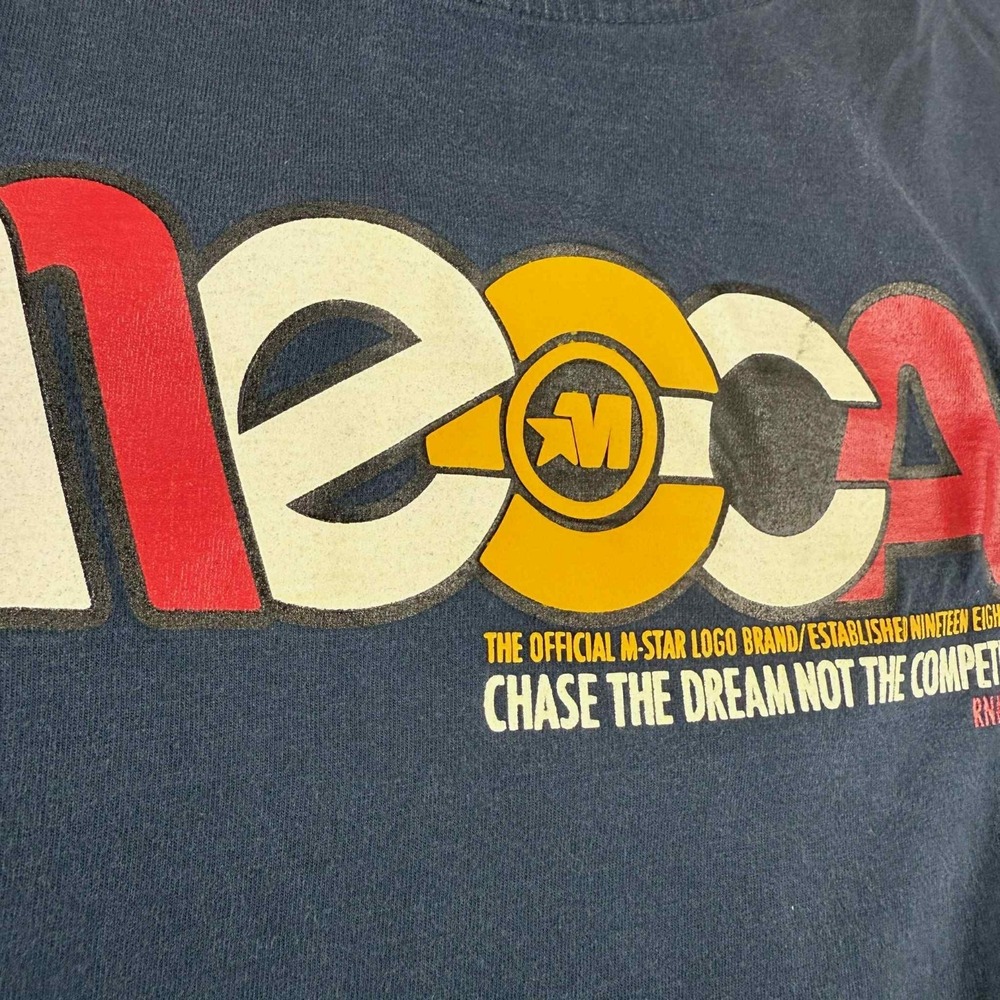 Mecca T-Shirt Men XXL Blue Chase The Dream Graphic 84 Logo Streetwear Hip Hop - Picture 3 of 10